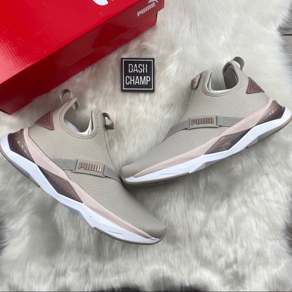 puma shoes red and gold